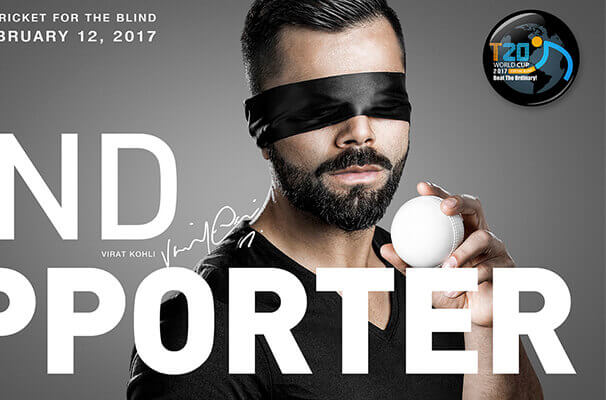 Digital branding and marketing campaign for 2017 Blind T20 World Cup