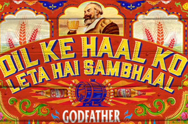 Truck art designing for a liquor brand, Godfather