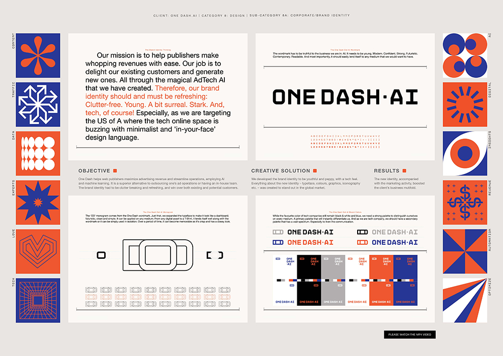 One Dash Brand Identity Design by Cog Culture - Showcasing the Distinctive Essence of the Brand with Striking Visuals